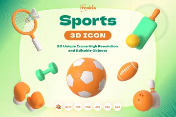 Des sports Pack 3D Icon