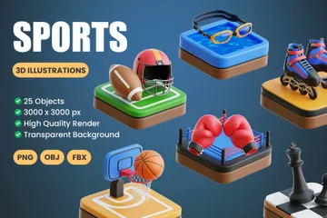 Des sports Pack 3D Icon