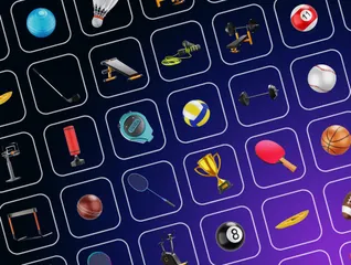 Sports Equipment 3D Illustration Pack