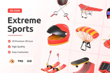 Sports extrêmes Pack 3D Icon