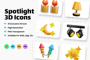 Spotlight 3D Icon Pack