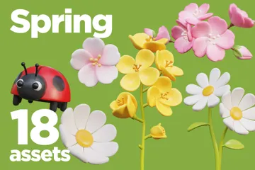 Spring 3D Icon Pack