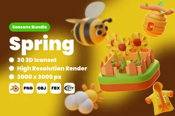 Spring 3D Icon Pack