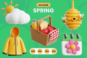 Spring 3D Icon Pack