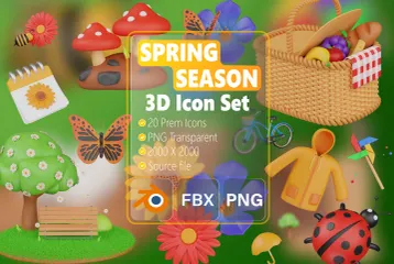 SPRING SEASON 3D Icon Pack