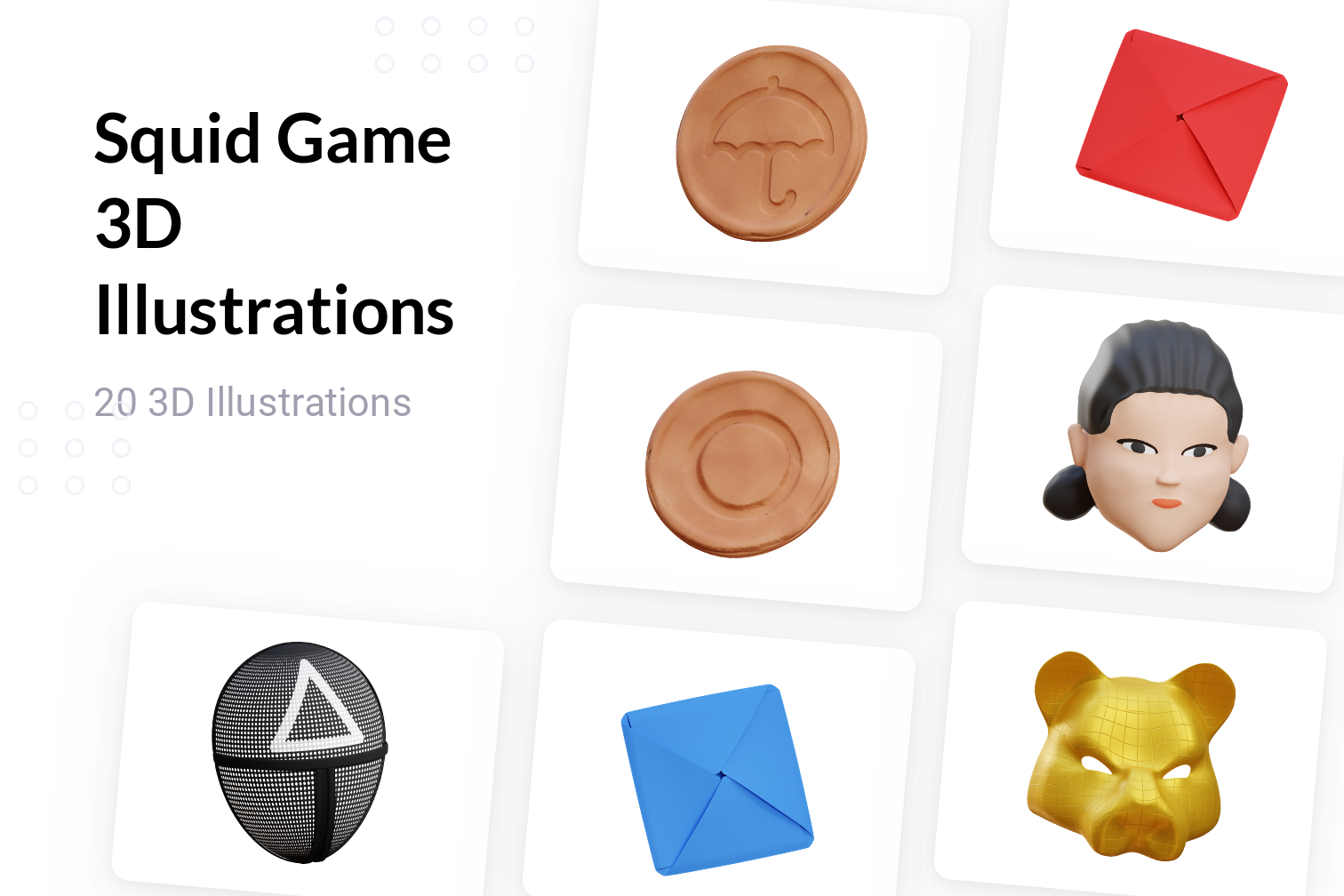 Free Squid Game 3D Illustration Pack - 20 Free Download Sports & Games