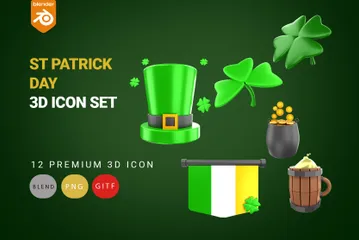 St Patrick Day 3D Icon Pack