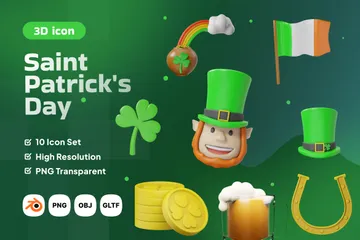 St Patrick's Day 3D Icon Pack