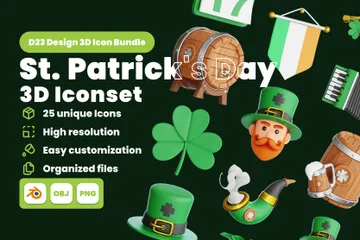 St Patrick's Day 3D Icon Pack