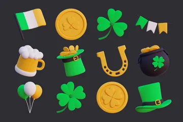 St. Patrick's Day 3D Icon Pack