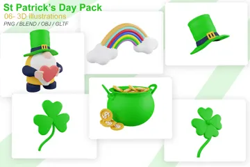 St Patrick's Day 3D Icon Pack