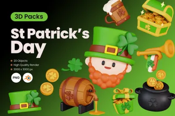 St Patrick's Day 3D Icon Pack