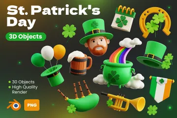 St. Patrick's Day 3D Icon Pack