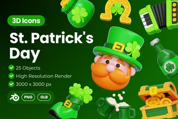 St. Patrick's Day 3D Icon Pack