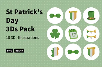 St Patrick's Day 3D Icon Pack