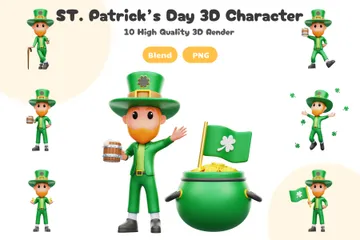 ST. Patrick's Day 3D Illustration Pack