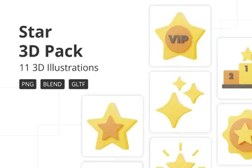 Star 3D Icon Pack