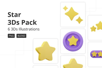 Star 3D Icon Pack