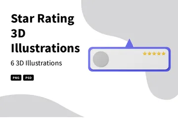 Star Rating 3D Illustration Pack