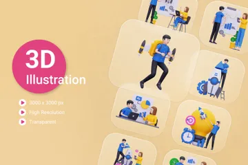 Start-up 3D Illustration Pack
