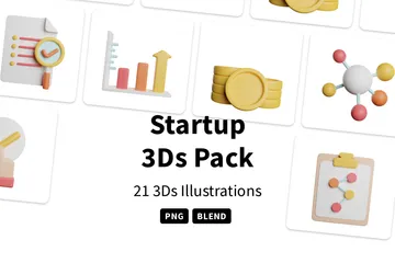 Start-up 3D Icon Pack