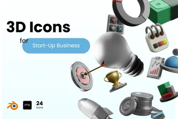 Start-Up Businesses 3D Icon Pack