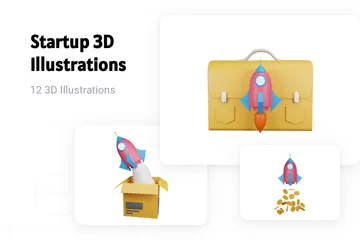 Startup 3D Illustration Pack
