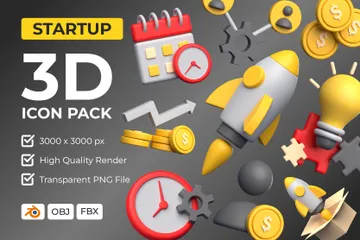 Startup 3D Icon Pack