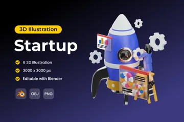 Startup 3D Illustration Pack