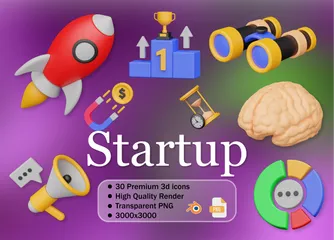 Startup 3D Icon Pack