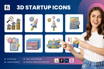 Startup 3D Icon Pack