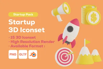 Startup 3D Icon Pack