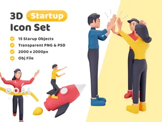 Startup 3D Illustration Pack