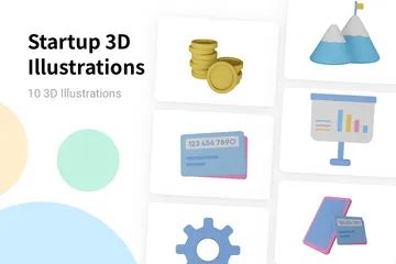 Startup Set 2 3D Illustration Pack