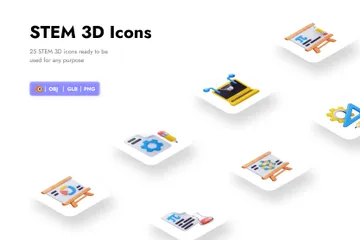 STEM 3D Icon Pack