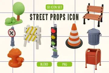 Street Props 3D Icon Pack