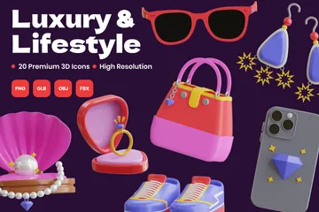 Luxe et style de vie Pack 3D Icon