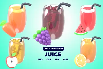 Suco Pacote de Icon 3D