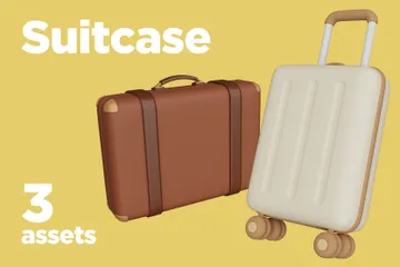 Suitcase 3D Icon Pack