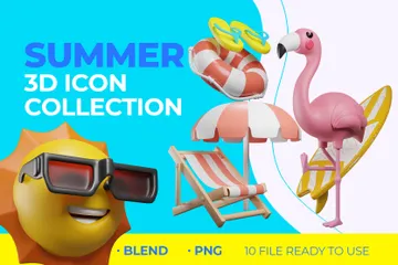 Summer 3D Icon Pack