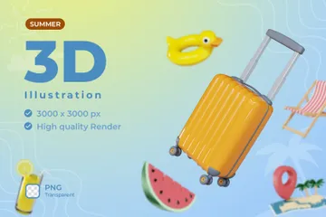 Summer 3D Illustration Pack