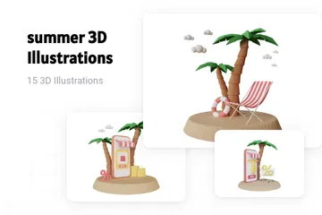 Summer 3D Illustration Pack