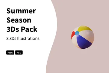 Summer Season 3D Icon Pack