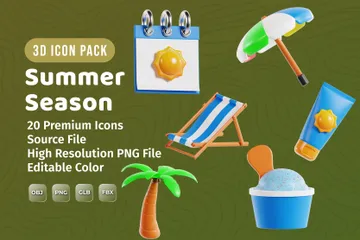 夏季 3D Iconパック