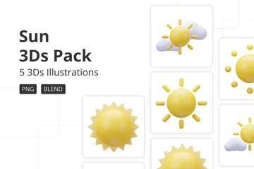Sun 3D Icon Pack