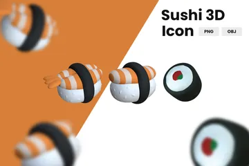 Sushi Paquete de Icon 3D