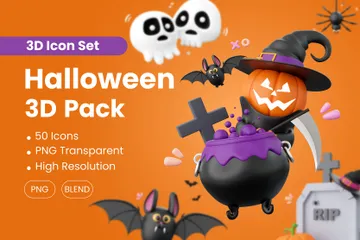 Halloween 3D Icon Pack