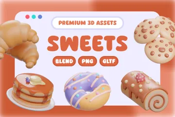 Sweets 3D Icon Pack