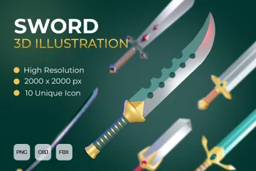 Sword 3D Icon Pack