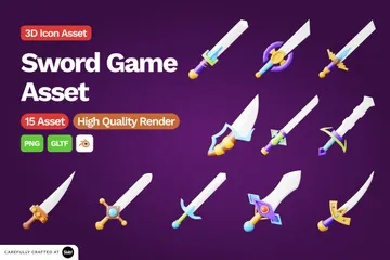 Sword Game 3D Icon Pack